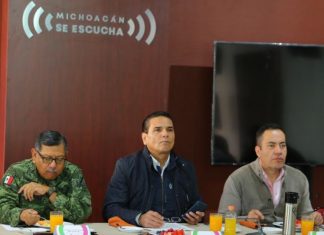 Coordinan Michoacán y Federación acciones en seguridad