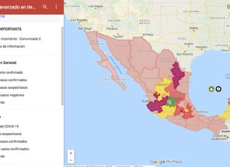 Crean mapa en tiempo real de la pandemia covid-19 en México Crean mapa en tiempo real de la pandemia covid-19 en México
