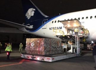 VIDEO/ De China para México, aterriza avión con insumos para hacer frente a COVID-19