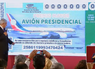 AMLO continúa con el tema «La rifa del avión» en medio de la pandemia por COVID-19