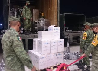 Ejército y Fuerza Aérea trasladan insumos médicos a Michocán
