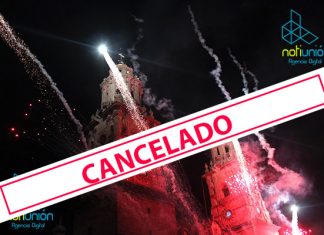 Cancelan espectáculo de pirotecnia y lo cambian por campanadas