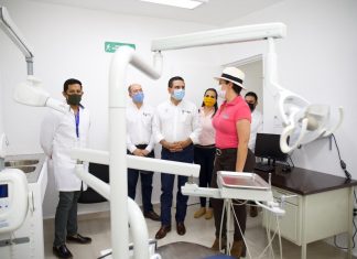 Carácuaro/ Silvano Aureoles entrega dignificación del Centro de Salud