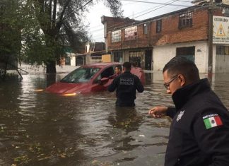 Lluvia comienza a causar daños en Morelia