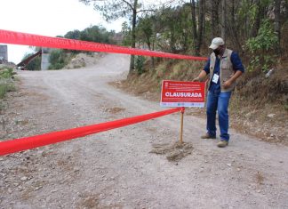 Clausura ProAm la operación de un banco de materiales pétreos en Zitácuaro