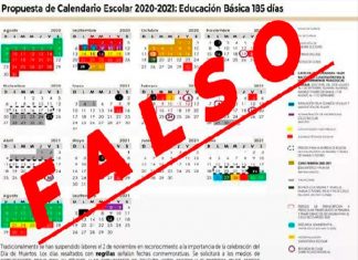 Circula FALSO calendario escolar, afirma la SEP