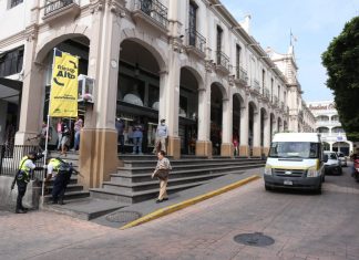 Instalan Bandera Amarilla en Sahuayo; hacen llamado a población a no relajar medidas