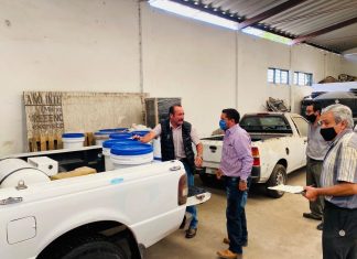 Reciben organismos operadores material desinfectante de agua