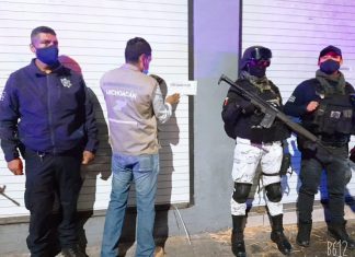 Suspende SSM 9 establecimientos en Morelia, Apatzingán y Múgica