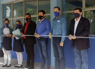 Estudiantes del plantel Santa Ana Maya del Cobaem, estrenan infraestructura escolar