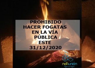 Prohíben hacer fogatas en la vía publica este 31 de diciembre