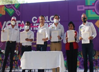 Carlos Herrera y Alex Ochoa Firman 10 Compromisos para el rescate del Lago de #Cuitzeo