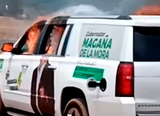 Incendian auto de partido Verde Ecologista de México (PVEM)….