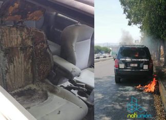 Quema de patrullas con bombas molotov alerta a las autoridades policiacas