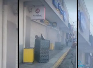 #VIDEO/ Sujetos armados prenden fuego en tienda Coppel de Apatzingán