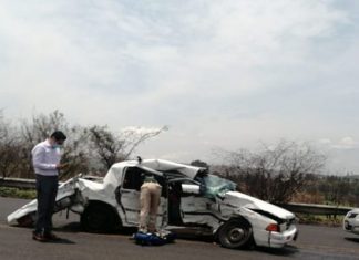 Muere una persona en accidente vehicular con dirección al recinto ferial