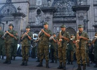 Militares darán concierto en la plaza Valladolid, mejor conocida como San Francisco en Morelia