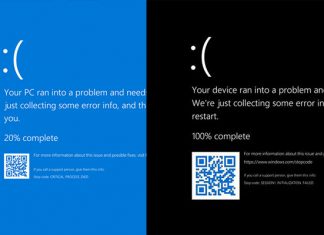 Microsoft cambia su pantalla azul por una de color negro