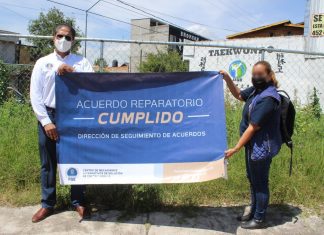 Logra CMASC reparación del daño en favor de una mujer víctima de Despojo, en Morelia