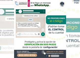 FGE Alerta sobre fraudes vía Whatsapp