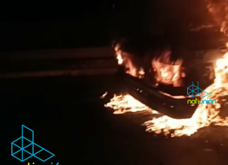 En llamas camioneta de comerciante en Morelia, traía mercancía