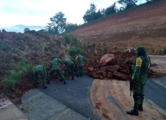 Ejército Mexicano activa Plan DN-III-E ante desgajamiento de cerro