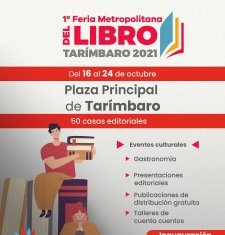 En #Tarimbaro habrá Feria del Libro Metropolitana, del 16 al 24 de octubre podrás disfrutar de este evento