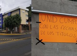 Egresados de UNID se manifestaron ante la falta de entrega de títulos, piden respuestas a las autoridades educativas