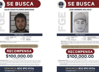 Ofrece #FGE recompensa para la detención de presuntos responsables de hechos ocurridos en Tarecuato
