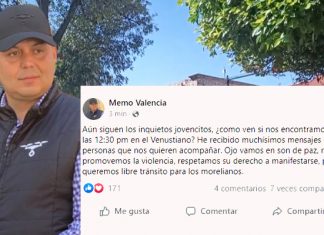 Memo Valencia convoca a las 12:30 en el ´Venus´ para quitar a los #Normalistas