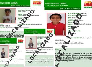 Localizan en #Tarímbaro a cinco menores de edad reportados como desaparecidos