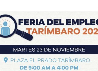 ¿Buscas en empleo?, este 23 de noviembre habrá Feria del Empleo en #Tarímbaro