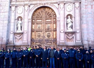 Policía #Morelia realiza misa en #Catedral por el Día del Policía