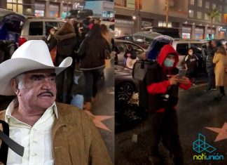 Homenaje en Hollywood a Vicente Fernández, desencadena tiroteo.