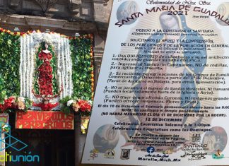 En #Morelia, no habrá mañanitas a la Virgen de Guadalupe como en años anteriores