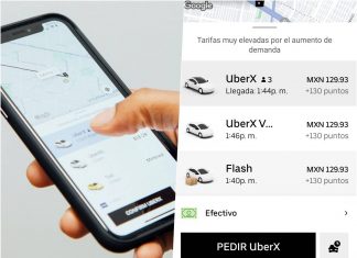 Tarifa dinámica provoca que Uber y Didi tengan costos elevados en fechas decembrinas