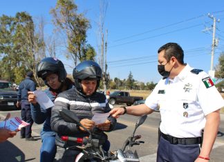 En #Tarímbaro lanzan programa para la prevención de accidentes de motociclistas, el uso del casco es primordial