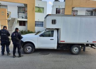 En Tarímbaro recupera policía camioneta con reporte de robo.