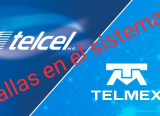 Fallas en el sistema de Telmex y Telcel