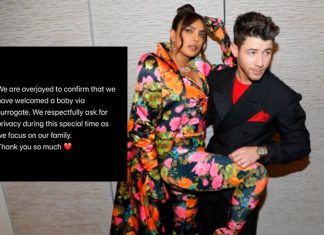 Nick Jonas y Priyanka confirman que ya son papás