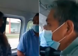 Hombre sorprende a su esposa con otro; se armó el pleito en la combi