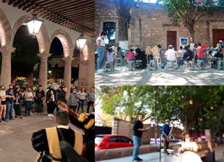Callejoneada, cine, pintura y un diálogo saxofónico-poético, fueron disfrutados en #Morelia
