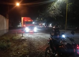 SSP resguarda unidades de carga comercial, en Uruapan