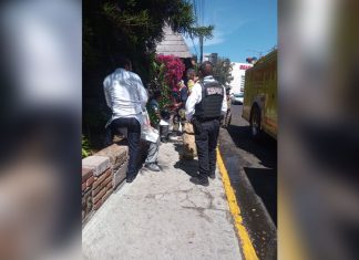 Policía Morelia brinda auxilio durante incendio en restaurante