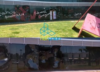 Manifestantes dañan instalaciones de la #FGE tras tres años de la muerte de 5 comuneros en #Arantepacua