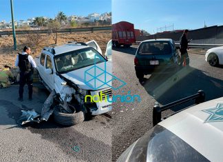 Chocan dos vehículos en la avenida Alfredo Zalce en Tres Marías
