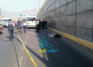 Se lanza hombre de puente peatonal del libramiento norte en #Morelia