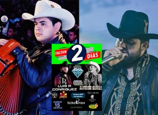Alfredo Olivas y Luis R. Conriquez se presentan este domingo 15 de Mayo en Morelia