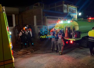 Esta madrugada se incendio una bodega en Simpanio Norte