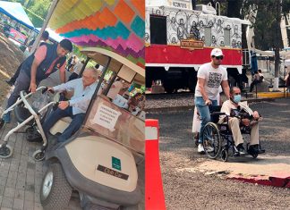 Sillas de ruedas y carritos de golf para que puedan disfrutar del festival Michoacán de Origen